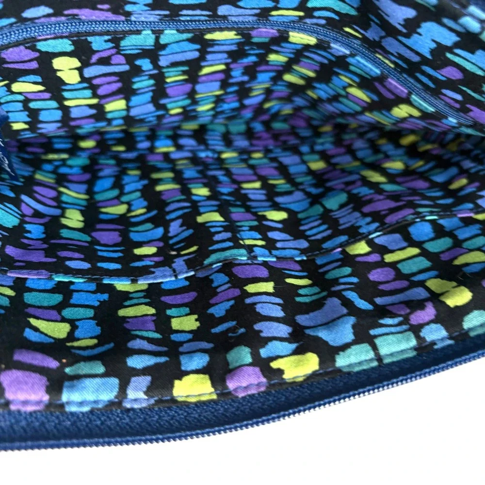 Vera Bradley Blue Indigo Pop Pattern Crossbody Bag